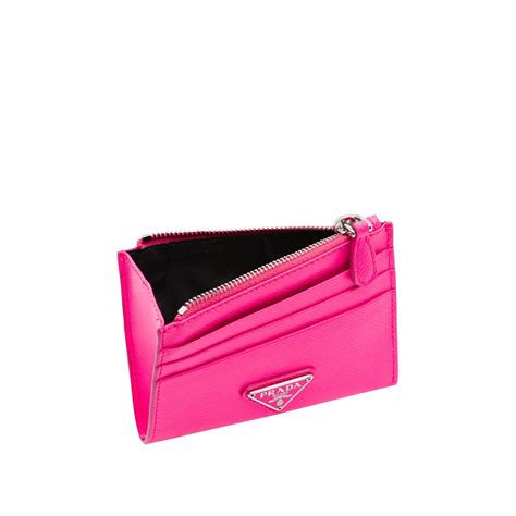 prada credit card holder pink